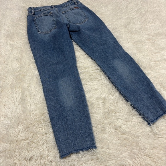 7 For All Mankind Racing Stripe Mid-Rise Ankle Skinny Jeans Size 29 - Picture 11 of 14